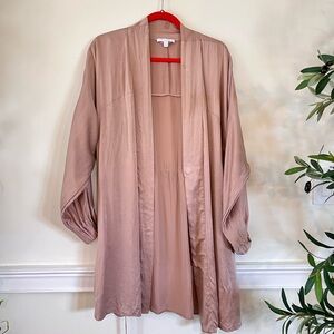 Lunya Washable Silk Robe Size Medium - Otium Tan